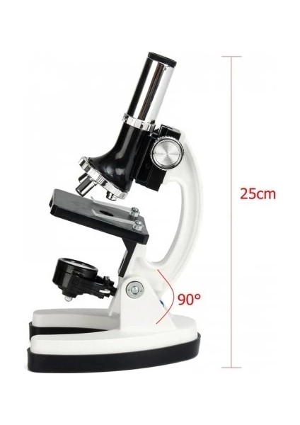 Mikroskop Taşınabilir Set 28 Parça Eğitim Mikroskop Kiti 300x 600x Ve 1200x Çocuklara
