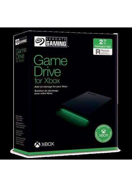 Game Drive Xbox Uyumlu 2tb HDD Harddisk Siyah-E