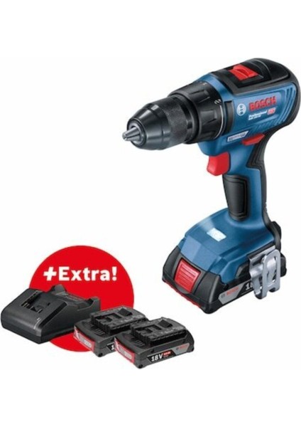 Gsr 18V-50 Professional 3 x 2.0 Ah Akülü Delme-Vidalama Mak