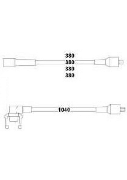 Buji Bobin Kablosu Siyah R9 BRODWAY-R19 1.4-1.6 8V Gnzrz