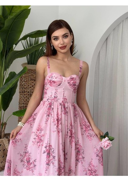 Jame Askılı Elbise