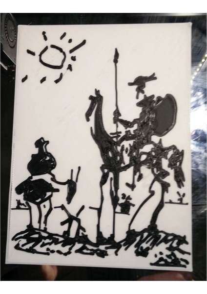 Don Kişot - Basılı Çizim P168089 Sadece Plastik Aparattır.