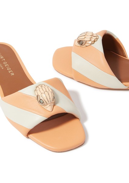 Yüksek Kaliteli Deri Düz Tabanlı Turuncu Terlikler indirimleri