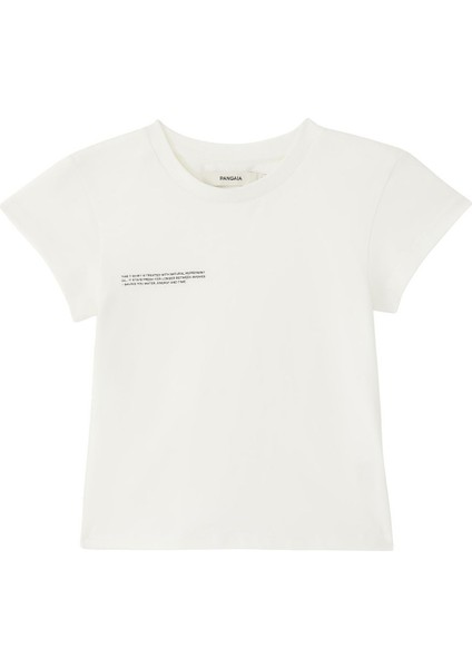 Organik Pamuklu Çocuk Tişörtü - Off White fiyatları