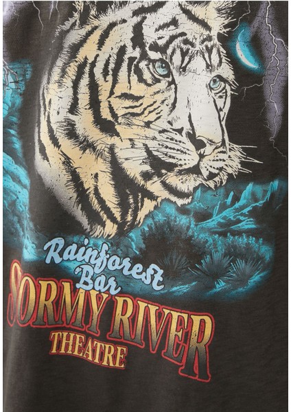 Biker Tarzı Stormy Nehir Tişörtü fırsatları