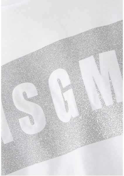 Simli Logo Baskılı Tişört