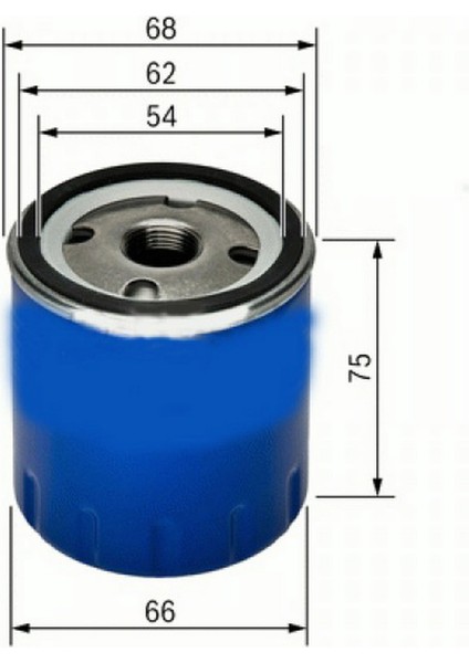 Yağ Filtresi Clio I -Ii-Iii - Kng-Express-Twng-Modus-Sandero 1.2 - 1.2 16V Gnzrz