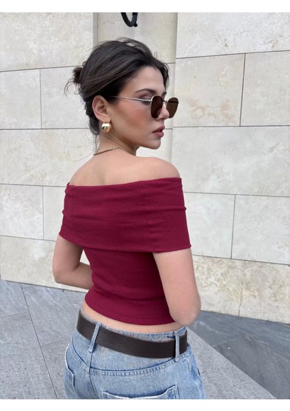 Madonna Yaka Sıfır Kol Bluz