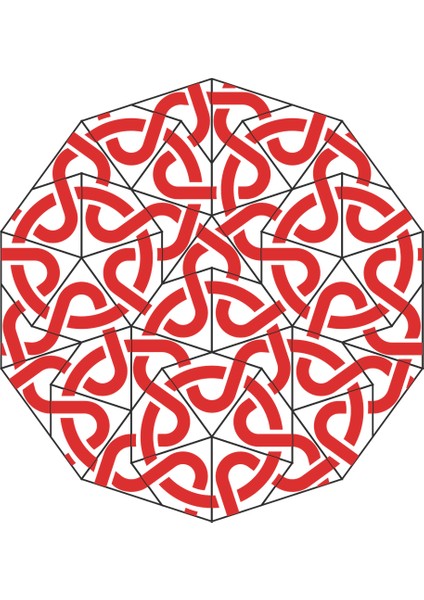 Dekoratif Penrose Karo Örgü P1110175 Sadece Plastik Aparattır.
