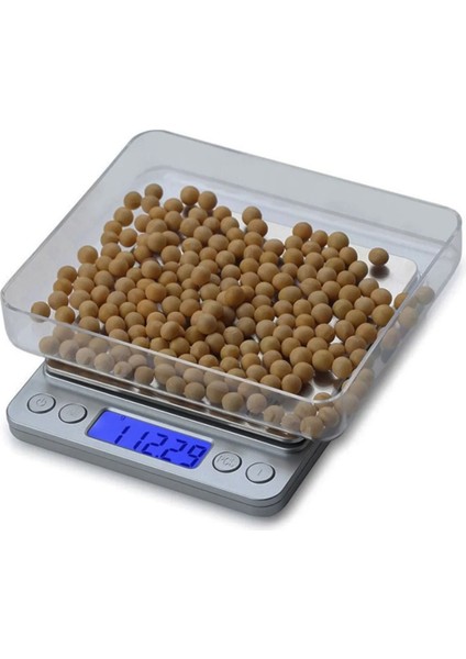 Dijital Hassas Mutfak ve Kuyumcu Terazisi - 2000 Gr./0.1 Gr.