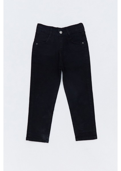 Fermuarlı Skinny Erkek Çocuk Pantolon