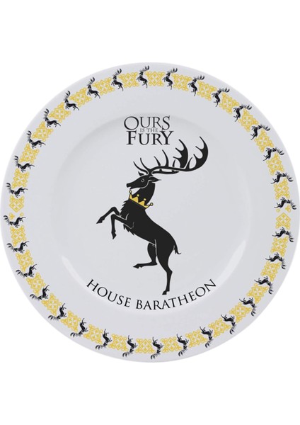 Game Of Thrones - 4'lü Tabak Seti - Evler Amblemleri
