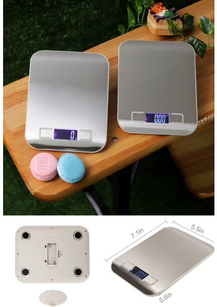 Dijital Gıda Ölçeği Paslanmaz Çelik (1gr- 5 kg )Hassas Ölçek LCD Ekran Diyet Ölçü Mutfak Terazisi modelleri