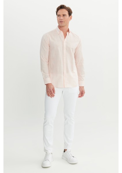 %100 Pamuk Slim Fit Düğmeli Yaka Gömlek fiyatları