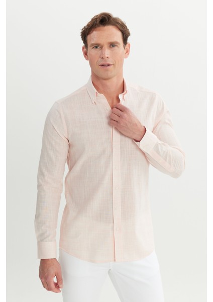 %100 Pamuk Slim Fit Düğmeli Yaka Gömlek modelleri