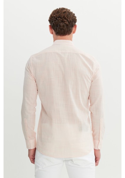 %100 Pamuk Slim Fit Düğmeli Yaka Gömlek indirimleri