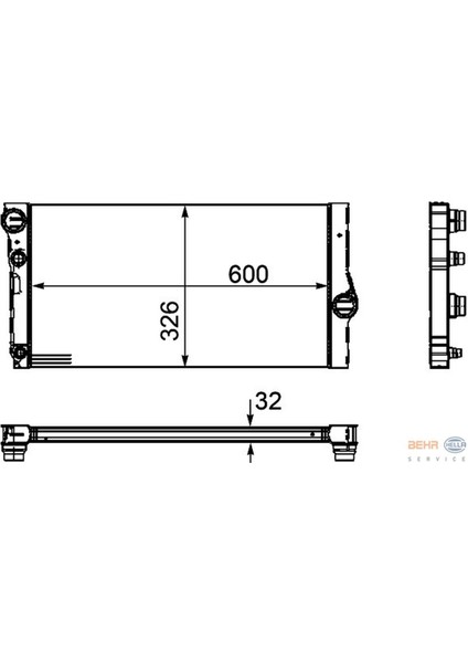 8MK376755-371 Radyatör Bmw F10 520D 525D 10 530D 10 F07 09 F01 F02 F03 F04 730D 740D 08 8m K376755371 Gnzrz