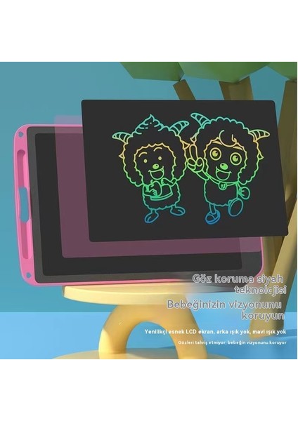 10 Inç Çizim Tableti, LCD Yazı Tahtası, Renkli Doodle Tahtası, Tekrar Kullanılabilir Yazı Tahtası (Yurt Dışından)