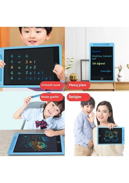 10 Inç Çizim Tableti, LCD Yazı Tahtası, Renkli Doodle Tahtası, Tekrar Kullanılabilir Yazı Tahtası (Yurt Dışından)