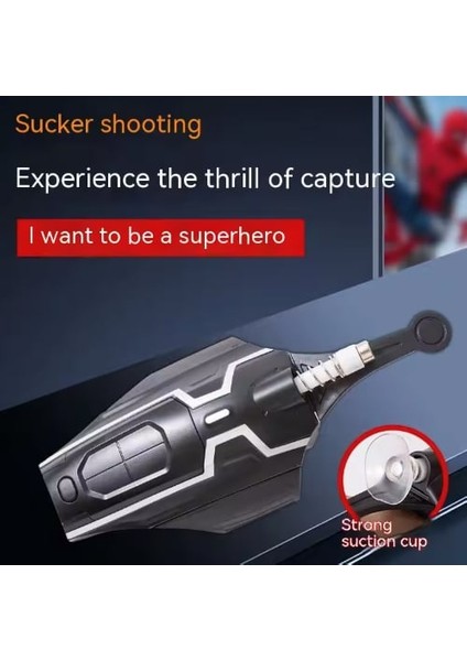 Örümcek Adam Ipek Fırlatıcı Oyuncak, Örümcek Ağı Eldivenleri ile Spider Man Çocuk Oyuncak Seti (Yurt Dışından)