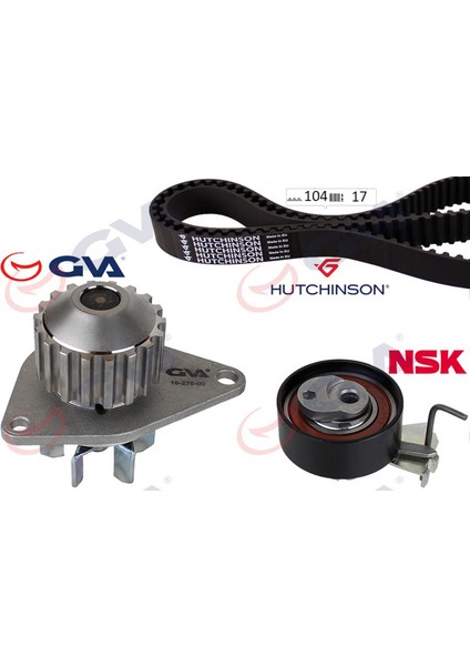 Devirdaimli Eksantrik Gergi Kiti 104X170 206-207-306-307-BIPPER-PARTNER-BERLINGO-C2-NEMO-FIORINO 1.4 Gnzrz