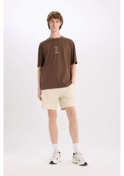 %100 Pamuk Vikings Valhalla Boxy Fit Bisiklet Yaka Sırt Baskılı Kısa Kollu Tişört E3279AX25SM fiyatları