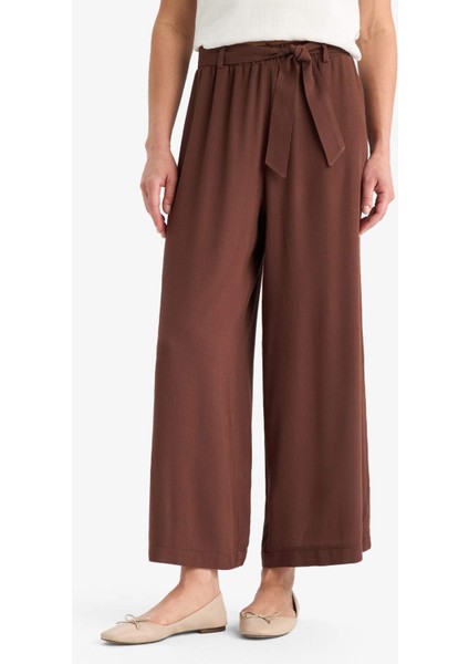 Culotte Geniş Paça Krinkıl Viskon Kapri C9565AX25SM