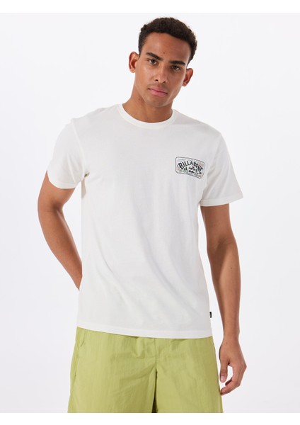 Scenıc Arch Adıv Ss 24A501539 Krem Bisiklet Yaka Regular Fit Düz Erkek T-Shirt