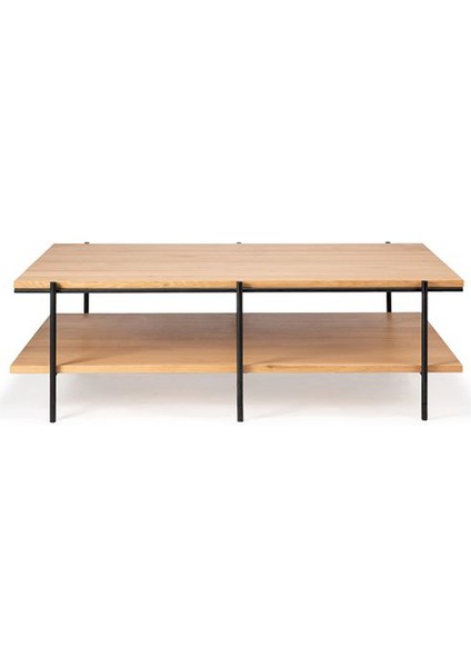 Orta Sehpa Metal Ahşaplı Sehpa Dikdörtgen Sehpa Modeli Tasarım Sehpa