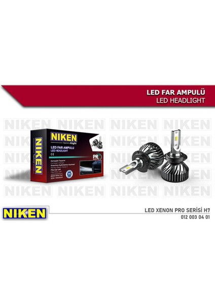 Ampül LED Xenon Pro Serisi H7 Gnzrz