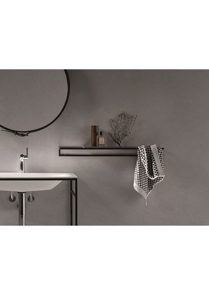 Metal Ahşaplı Banyo Askısı Havluluk Banyo Askısı
