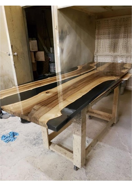 Epoxy Masa Epoksi Yemek Masası 90X200 cm 1 Adet
