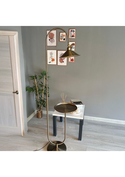 Eskitme Lambader U Sehpalı Hareketli Başlık Modern Dekoratif Metal Salon Oturma Odası Çalışma Odası