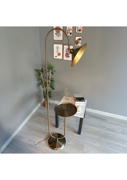 Eskitme Lambader U Sehpalı Hareketli Başlık Modern Dekoratif Metal Salon Oturma Odası Çalışma Odası