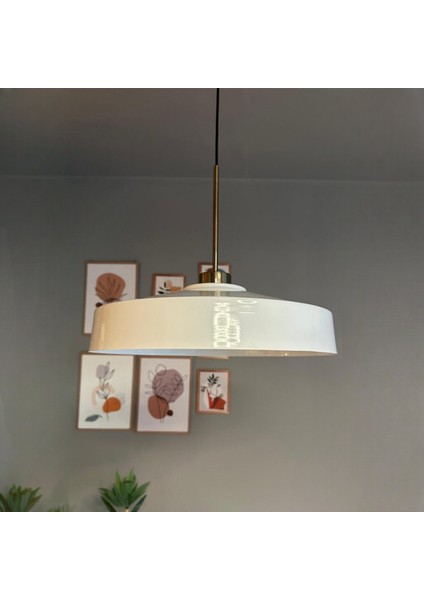 Açe Beyaz Tekli Ince Eskitme Başlık Avize Retro Sarkıt Ofis Showroom Salon Mutfak Avizeleri fırsatları