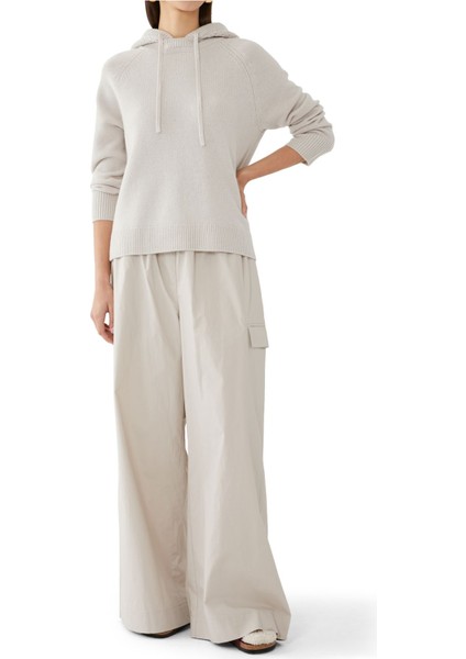 Lüks Kaşmir Dikiş Detaylı Kapüşonlu Sweatshirt fiyatları