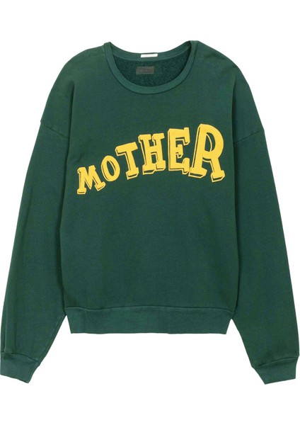 Dikdörtgen Kesim Sweatshirt - Yeşil