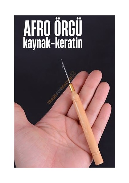 Afro Örgü Iğnesi Saç Kaynak Keratin Tığı