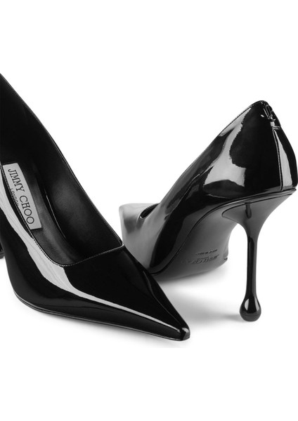 Zarif Siyah Topuklu Ayakkabı - 95MM fırsatları