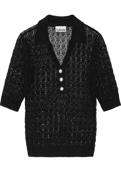 Işıltılı Noktalı Kısa Kollu Polo