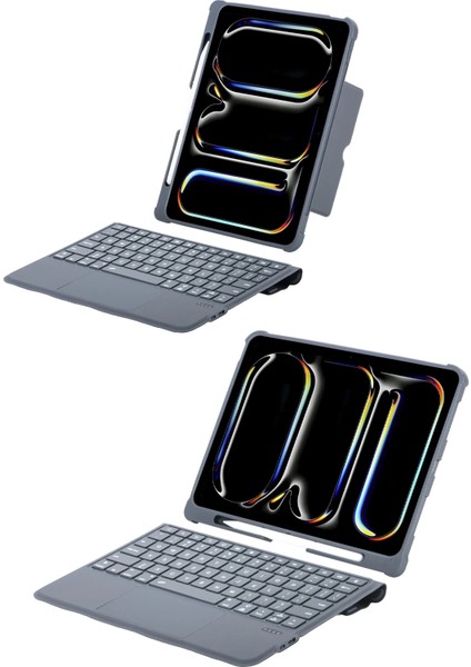 Apple iPad 10. Nesil 10.9 (2022) Rgb LED Işıklı Manyetik Bluetooth ve Touchpad Özellikli Kalemlikli Klavyeli Kılıf A2696 A2757 A2777 A3162 fiyatları