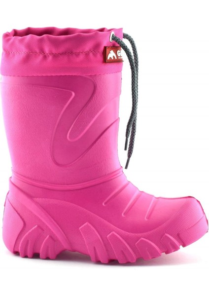 Grizzly Eva Çocuk Kürklü Pembe Yağmur Çizmesi (835) 34/35