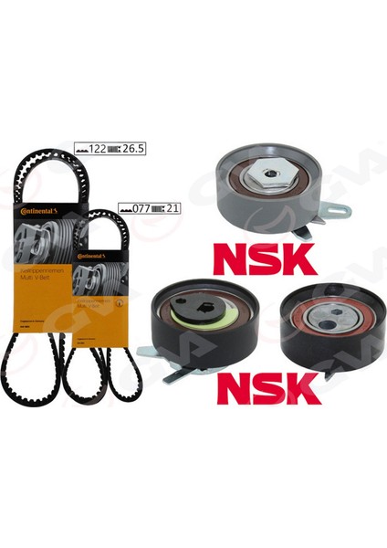 Triger Seti 122X26.5 -077X21 T4 2.5tdi - LT35 2.5tdi Acv-Anj-Avr K015323XS Triger Pompa Seti Gnzrz