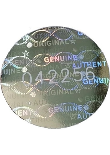 49 Adet 2cm Hologramlı Garanti Etiketi Seri Numaralı