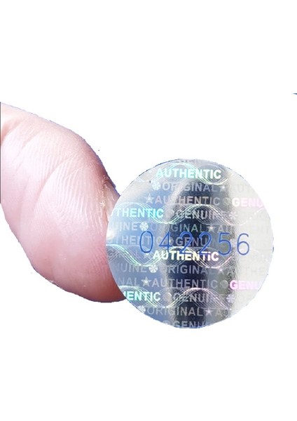 49 Adet 2cm Hologramlı Garanti Etiketi Seri Numaralı