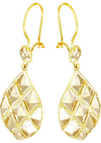 Altın Baklava Dilimi Küpe T074170
