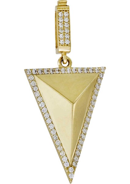 Altın Üçgen Charm Kolye Ucu T074453