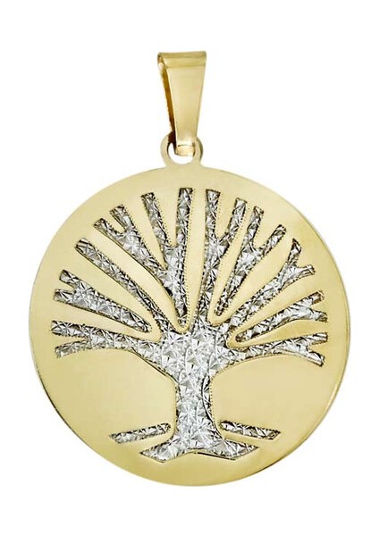 14 Ayar Altın Hayat Ağacı Kolye Ucu