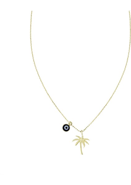 Altın Palmiye Kolye T074221