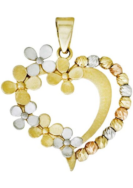 14 Ayar Altın Kalp Kolye Ucu